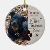 ペットメモリアル オーダーメイド 追悼 セラミックオーナメント (正面)