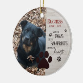 ペットメモリアル オーダーメイド 追悼 セラミックオーナメント (左)