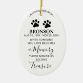 ペットメモリアル キープセイク クリスマスオーナメント セラミックオーナメント (正面)