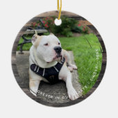 ペットメモリアル サークル グランジ2 フォト セラミックオーナメント (正面)