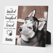 ペットメモリアル - ペットの追悼 - ペットロスの記念品 フォトプラーク (側面)