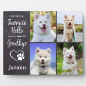 ペットメモリアル – ペットロス引用文悔やみや弔慰 – ペットフォト フォトプラーク (正面)