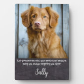 ペットメモリアル – ペットロス引用文-悔やみや弔慰記念 フォトプラーク (正面)