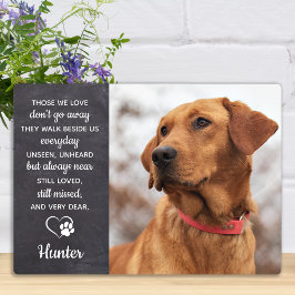 ペットメモリアル ペットロス ギフト Sympathy 犬 写真 フォトプラーク