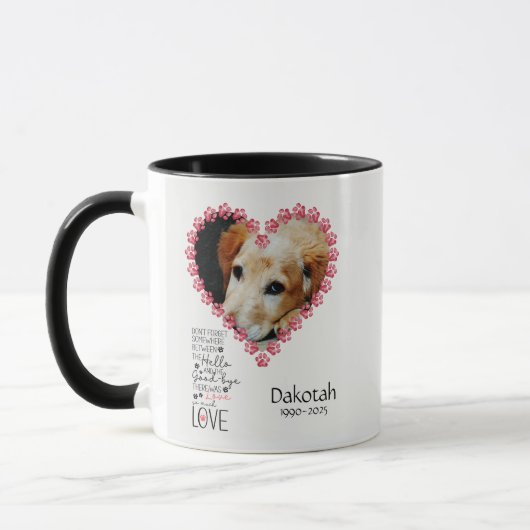 ペットメモリアル マグカップ (左)