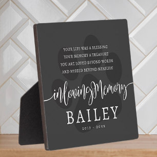 ペットメモリアル モダン エレガント シンプル おしゃれな肉球 フォトプラーク