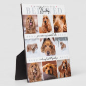 ペットメモリアル 思い出の品 オーダーメイド 犬 猫 写真 コラージュ フォトプラーク (側面)