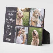 ペットメモリアル 愛犬追悼品 ペットロスメモリアル フォトプラーク (側面)