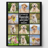 ペットメモリアル　最も辛い別れ　愛犬11 写真コラージュ フォトプラーク (正面)