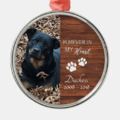 ペットメモリアル 永遠に心に  メタルオーナメント (正面)