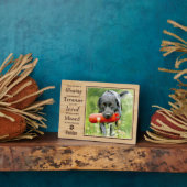 ペットメモリアル 犬の写真 フォトプラーク (側面)