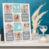 ペットメモリアル 犬の死 現代的 おしゃれ フォトコラージュ フォトプラーク (側面)