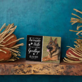 ペットメモリアル | 猫 犬 記念品 フォトプラーク (側面)