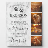 ペットメモリアル 記念品 大理石フレーム フォトプラーク (正面)