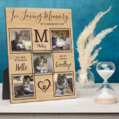 ペットメモリアル 追悼 個別化 5 枚の猫の写真 フォトプラーク (側面)