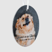 ペットメモリアル | 追悼 | 2枚の写真が入るオーナメント オーナメント (正面)