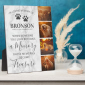 ペットメモリアル 遺品用大理石フレーム フォトプラーク (側面)