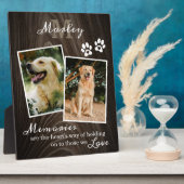 ペットメモリアル　 rustic クォート フォト フォトプラーク (側面)