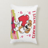 ペットモダンのためのセンチメンタルなバレンタインデー アクセントクッション (裏面(縦))