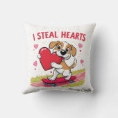 ペットモダンのためのセンチメンタルなバレンタインデー クッション (裏面)