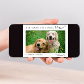 ペットモダンの写真の日付の保存 セーブザデート