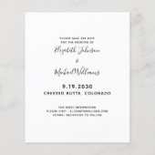 ペットモダンの写真馬の結婚式の日付を保存 (裏面)