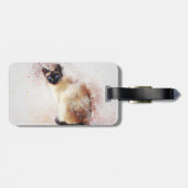 ペットモダンの猫写真 ラゲッジタグ (裏面横)