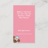 ペットモダングルーミングピンクカスタム 名刺 (裏面)