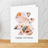 ペットモダンシェイプ幾何学的8コラージュ写真 ノートカード