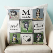 ペットモダンドッグ記念パーソナライズされたコラージュ クッション