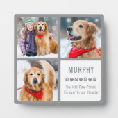 ペットモダンドッグ記念写真コラージュ フォトプラーク (正面)