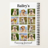 ペットモダンパーソナライズされたドッグ12フォトコラージュ ノートブック (裏面)