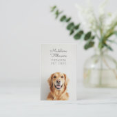 ペットモダンフォトカスタムドッグウォーカーキャットシッター 名刺 (スタンド正面)