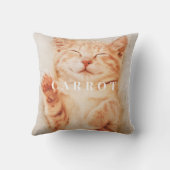 ペットモダンフォトカワイイミニマルタイポグラフィ形見 クッション (裏面)