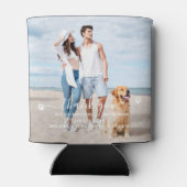 ペットモダンフォトサンキュードッグ結婚式の引き出物 缶クーラー (裏面)