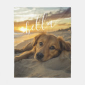 ペットモダンフォトフリースブランケット フリースブランケット (正面)