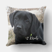 ペットモダンフォトポープパーソナライズされたプリントドッグ恋人 クッション (裏面)