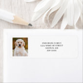 ペットモダンフォト差出人住所ラベル ラベル (インサイチュ)