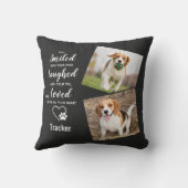 ペットモダンメモリアパーソナライズされたンス写真 クッション (裏面)
