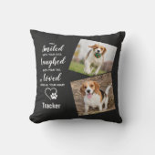 ペットモダンメモリアパーソナライズされたンス写真 クッション (正面)