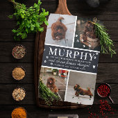 ペットモダンメモリアルパーソナライズされた写真を手でプリント キッチンタオル