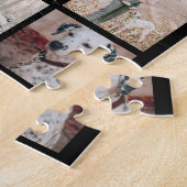 ペットモダンメモリアル写真コラージュ ジグソーパズル (側面)