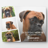 ペットモダンメモリアル写真コラージュ フォトプラーク (正面)