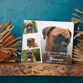 ペットモダンメモリアル写真コラージュ フォトプラーク (側面)