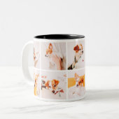 ペットモダンメモリアル10枚写真記念 ツートーンマグカップ (正面左)