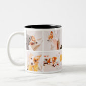 ペットモダンメモリアル10枚写真記念 ツートーンマグカップ (左)