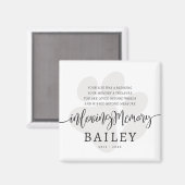 ペットモダンメモリエレガントシンプルーCHIC PAW マグネット (正面/裏面)