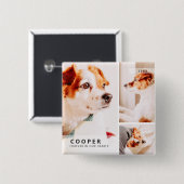 ペットモダンメモリシンプルー写真集 缶バッジ (正面&裏面)