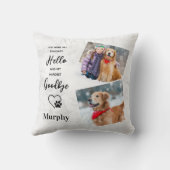 ペットモダンロストギフトパーソナライズされた- Dogメモリアル クッション (裏面)