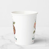 ペットモダン写真ファミリークリスマスホリデー 紙コップ (左)